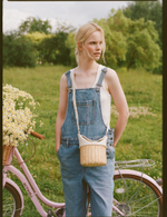 Basket bag JANE milky color