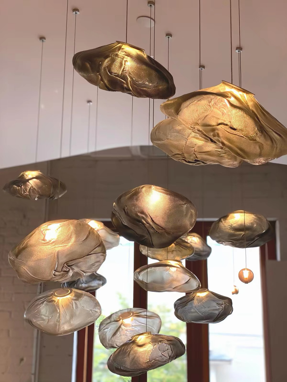 Pendant design lamp 73 by Bocci (Smoky)