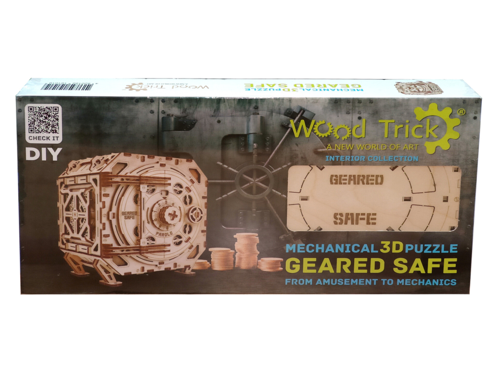 Механическая сборная модель Wood Trick Механический Сейф