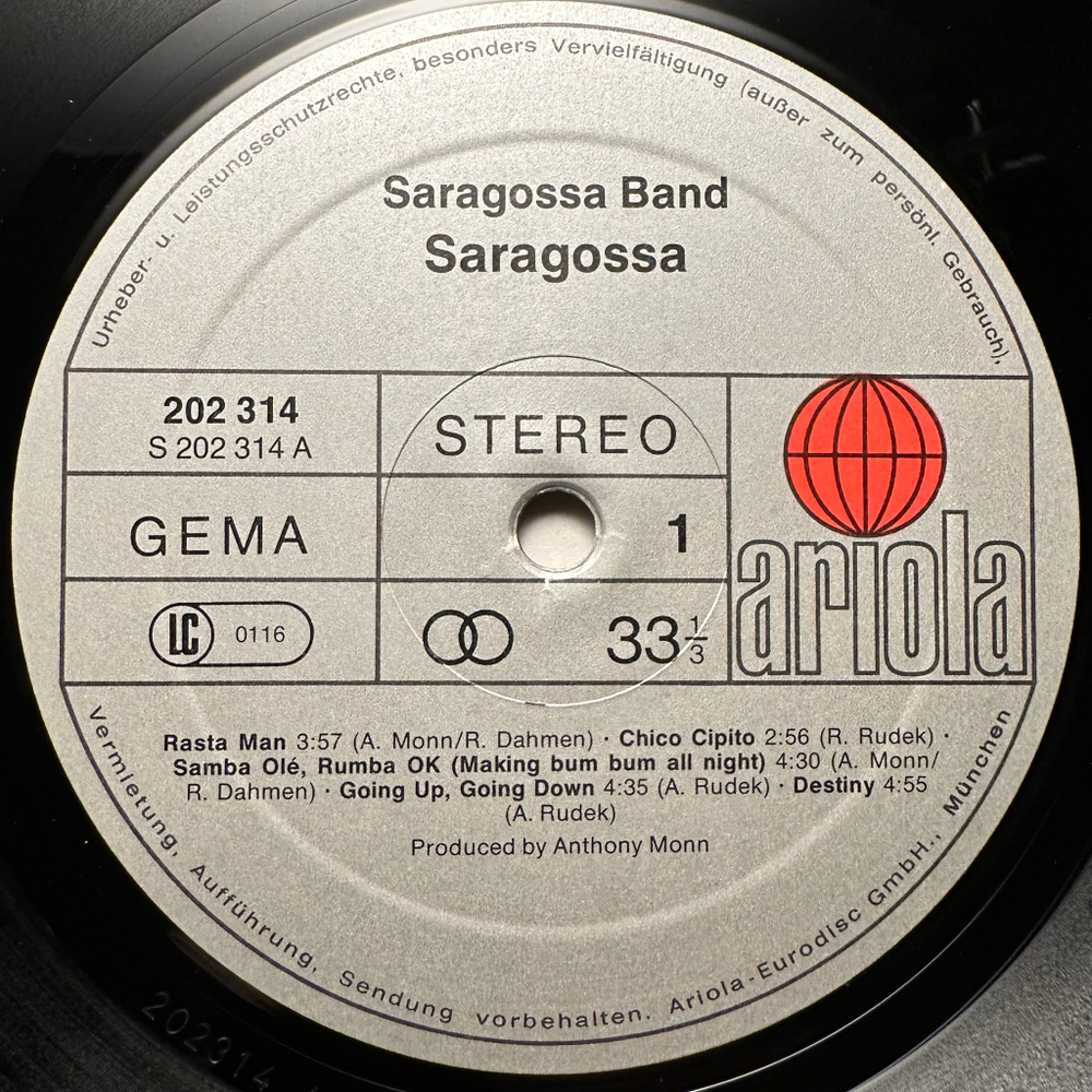 Saragossa Band - Saragossa (Германия 1980г.)