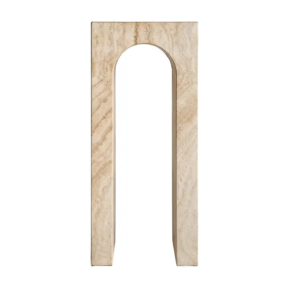 Консоль Thiennes из травертина, 80х35х35 см