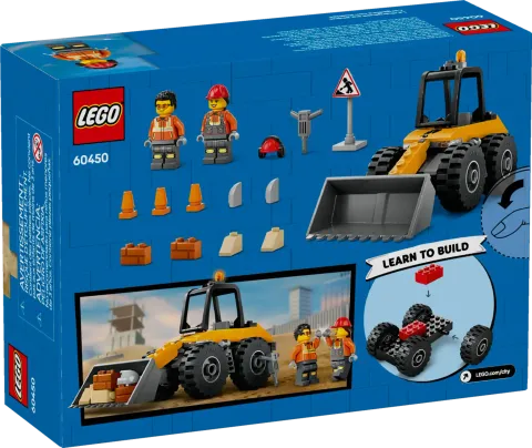 Конструктор LEGO City 60450 Желтый строительный колесный погрузчик