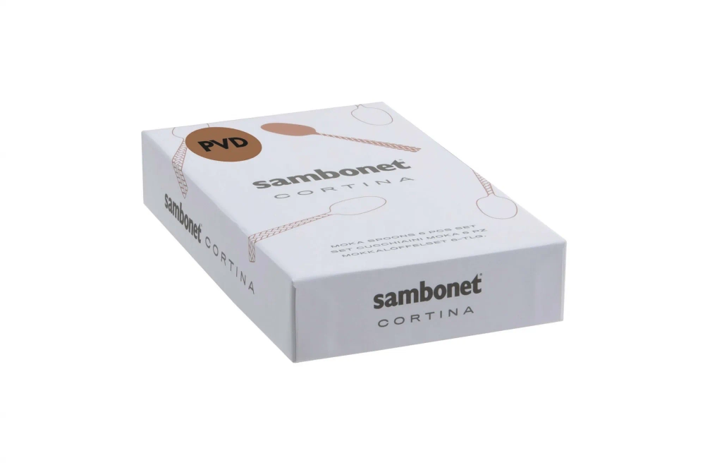 Sambonet Набор из 6 ложек для эспрессо Cortina PVD Gold 52722GA7