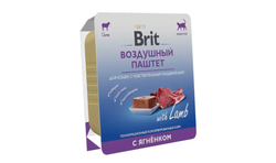 BRIT PREMIUM, Воздушный паштет для кошек с чувствительным пищеварением, Ягнёнок, 100 гр.