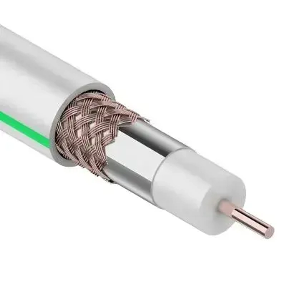 Кабель антенный RG6 c F-разъёмами 3-метра