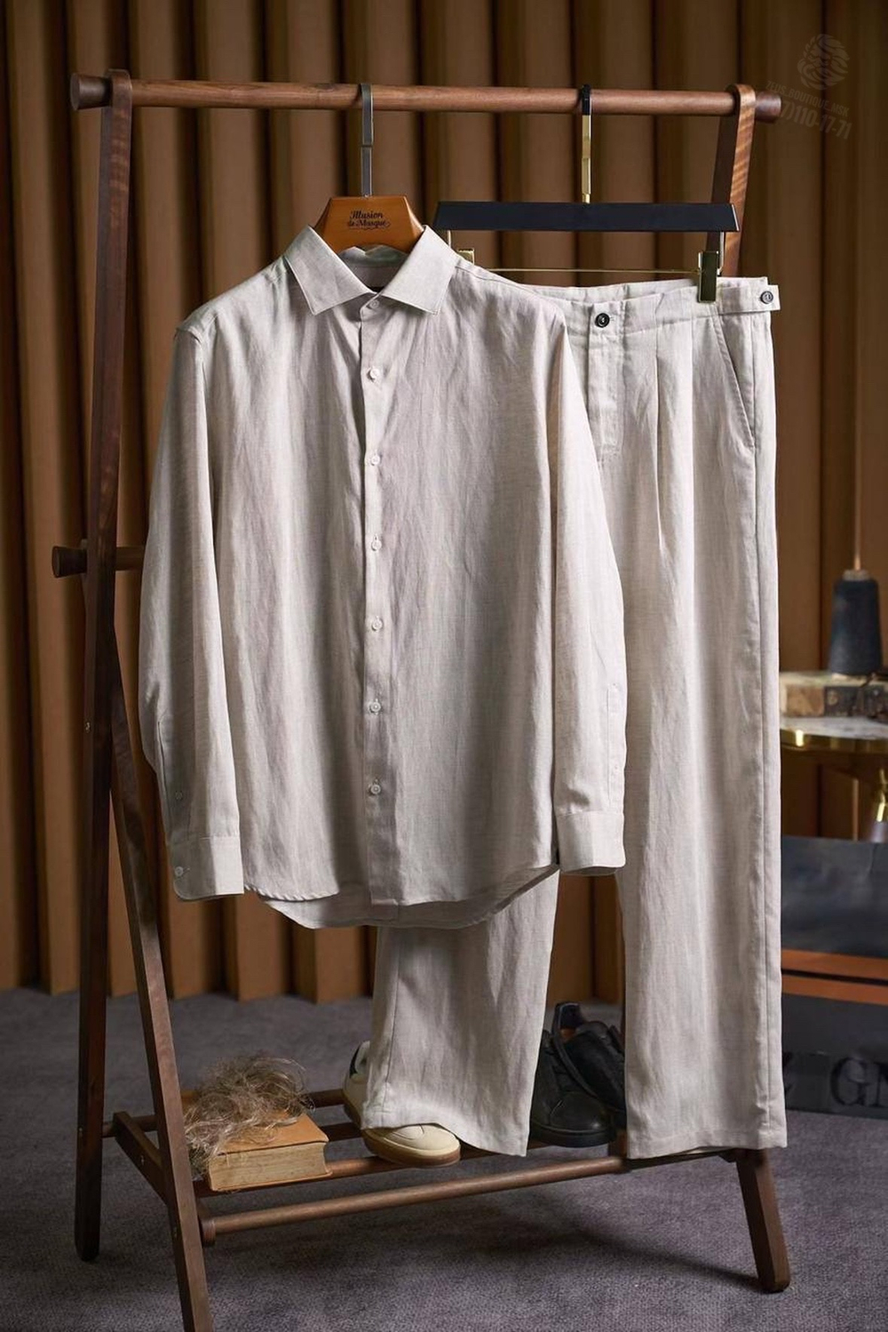 Льняной костюм Zegna