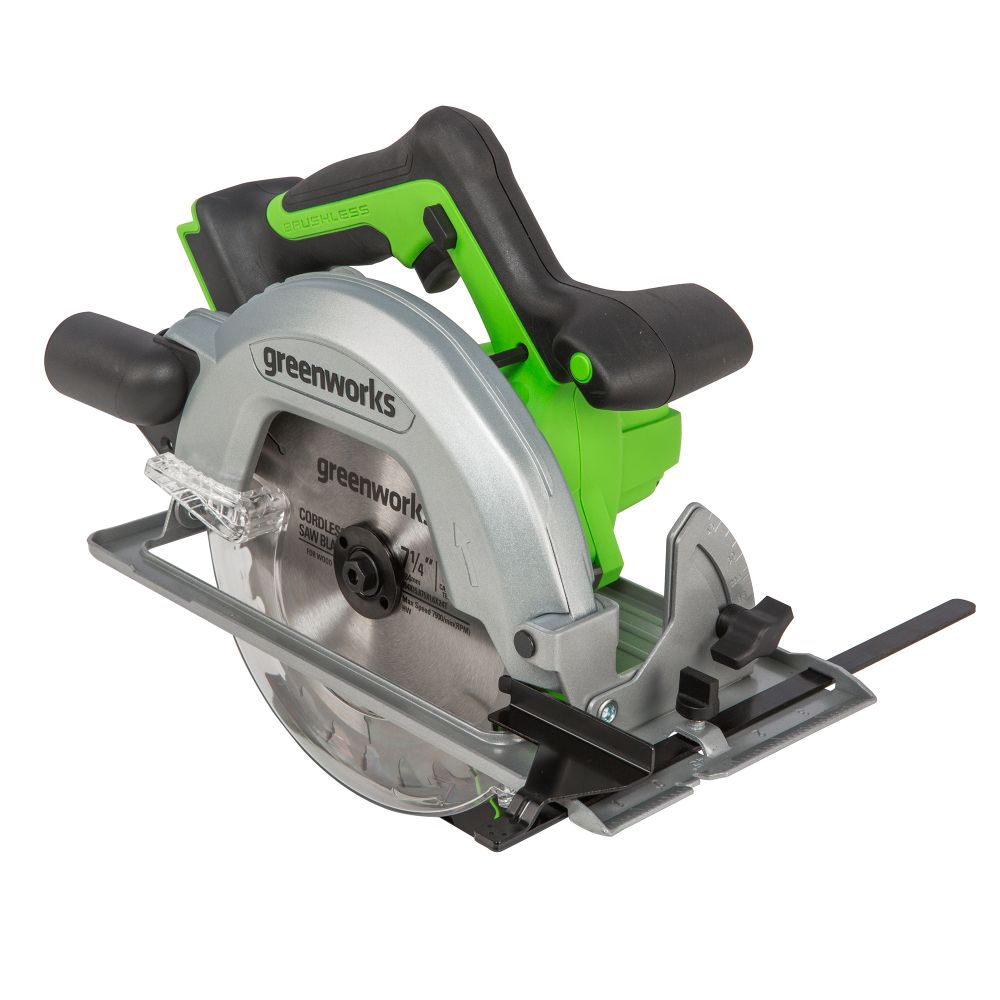 Аккумуляторная циркулярная пила Greenworks GD24CS, 1500907,24v, без АКБ и ЗУ