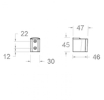 Держатель лейки настенный ABS 4727CUC медь