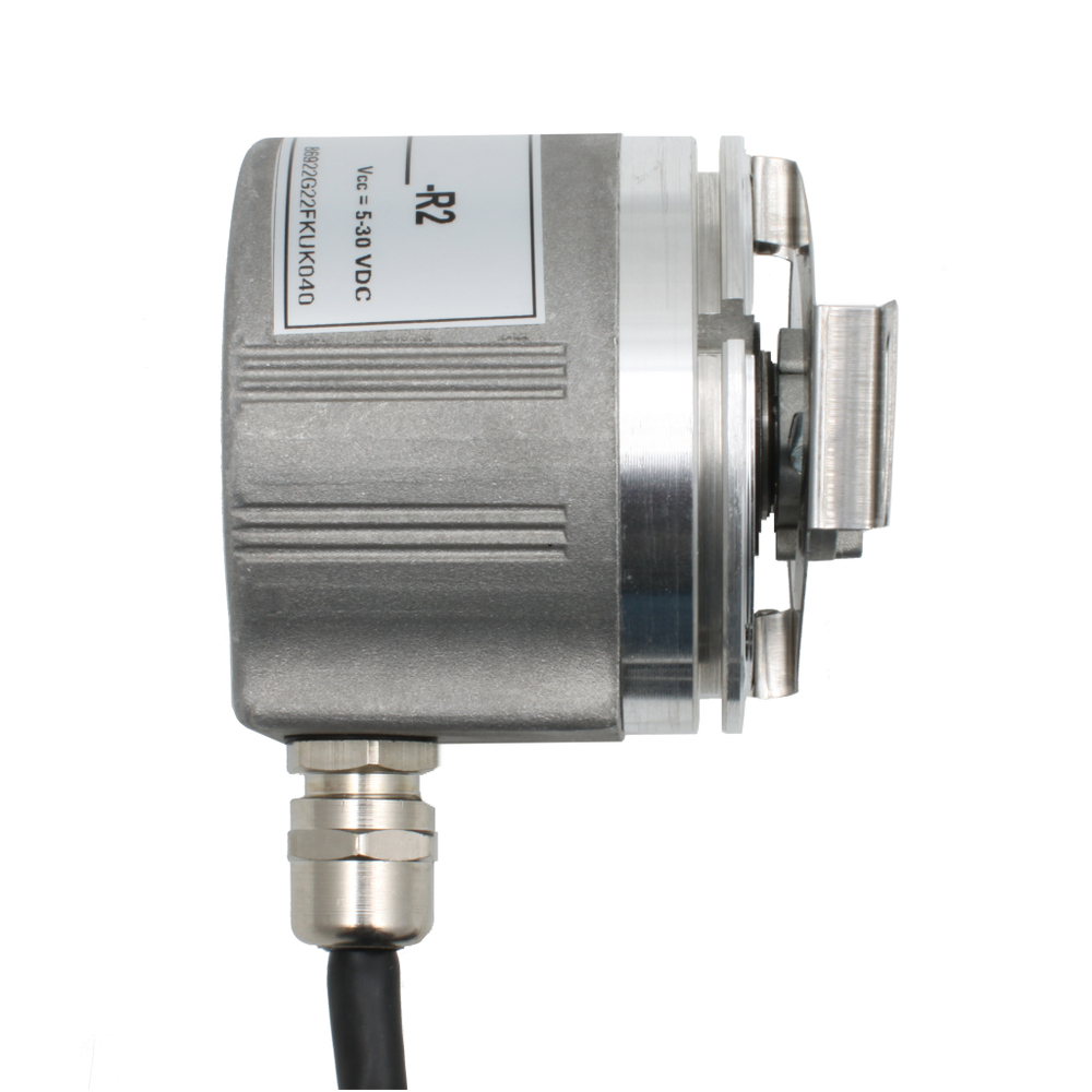 Инкрементальный программируемый энкодер INNOCONT EIP 58HO 12630V3000-R2 D=58мм, полый вал 12мм, 5…30VDC, выход TTL/HTL с инверсией, IP 54