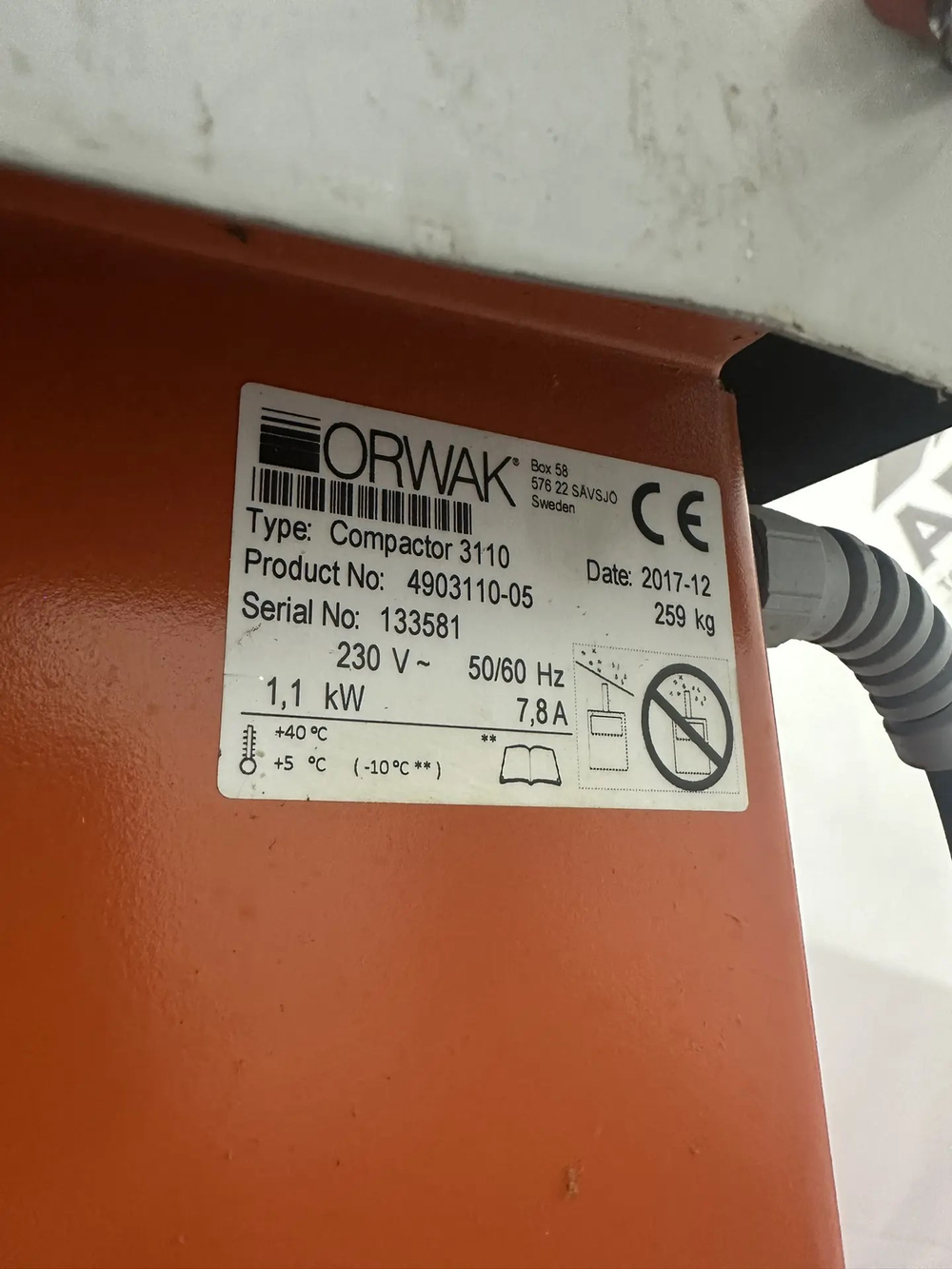 Пресс ORWAK 3110 б/у