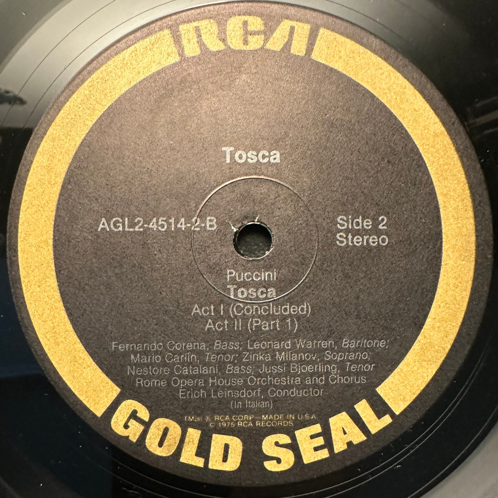 Пуччини - Тоска 2LP (США 1973г.)