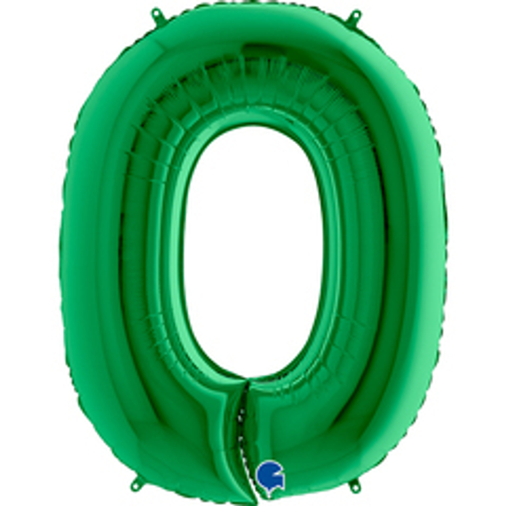 Г 40" ЦИФРА 0 Green Зеленая