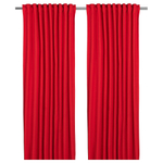 Комплект штор IKEA VINTERFINT (ВИНТЕРФИНТ), Красный, 145x250 см, 2 шт