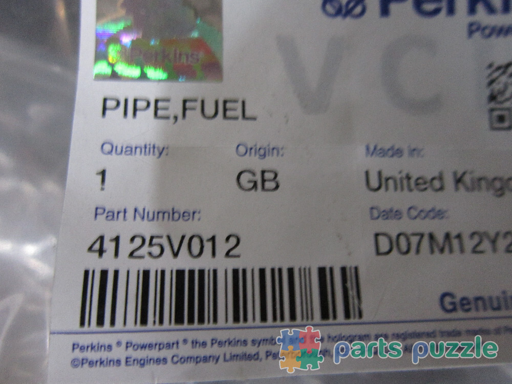 Трубка / PIPE,FUEL АРТ: 4125V012
