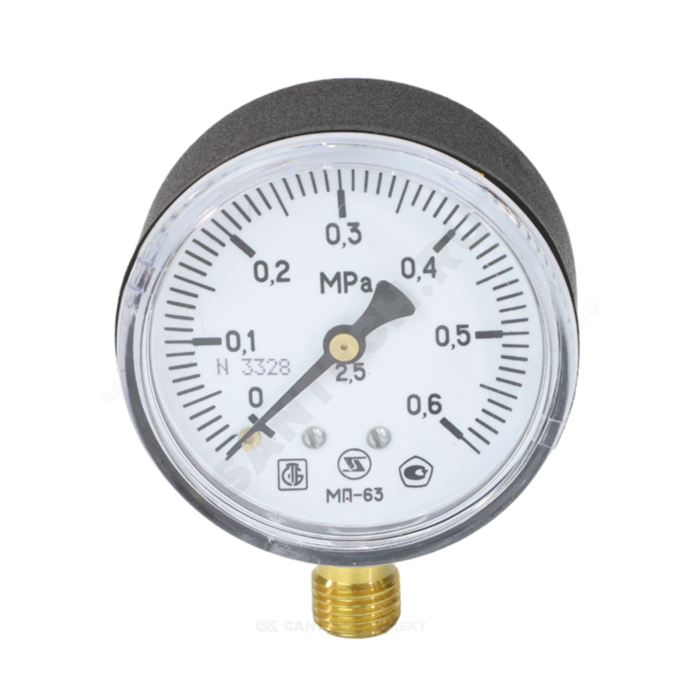 Манометр МП-63 радиальный Дк63мм 0-1,0 МПа кл.2,5 G1/4" ЗАВОД ТЕПЛОТЕХНИЧЕСКИХ ПРИБОРОВ