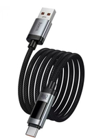 Usb Кабель-зарядка Type-C Hoco U148 100W 5A 1.2м в тканевой оплетке черный