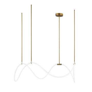 Подвесной светильник LED 40W 3000К 10388P/C Brass бронза Thread LOFT IT