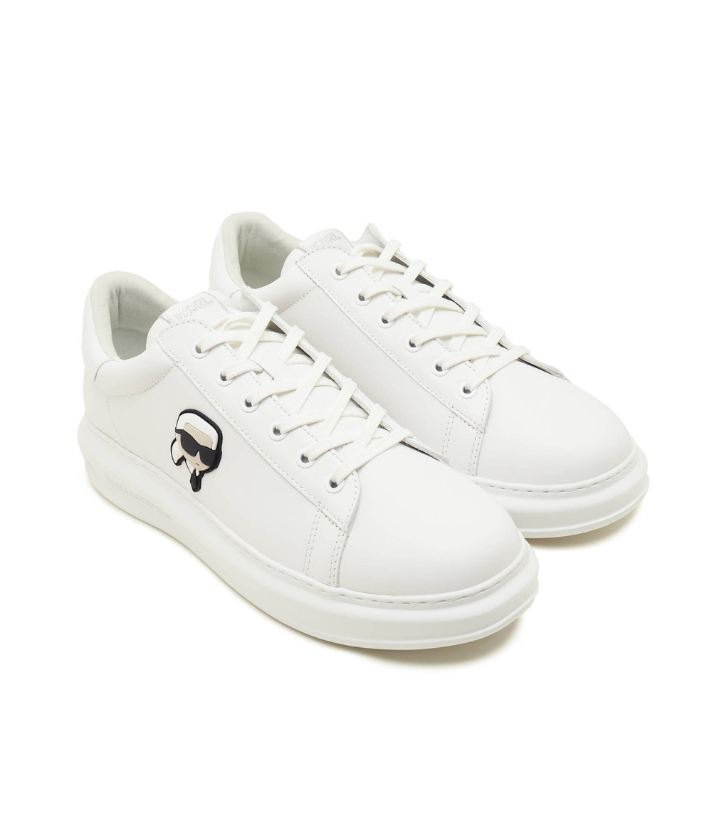 Кожаные кроссовки kapri karl nft lo lace Karl Lagerfeld - экрю(KL52530N)