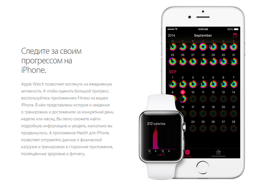 Часы смарт Apple Watch Sport 42мм (цвет голубой)