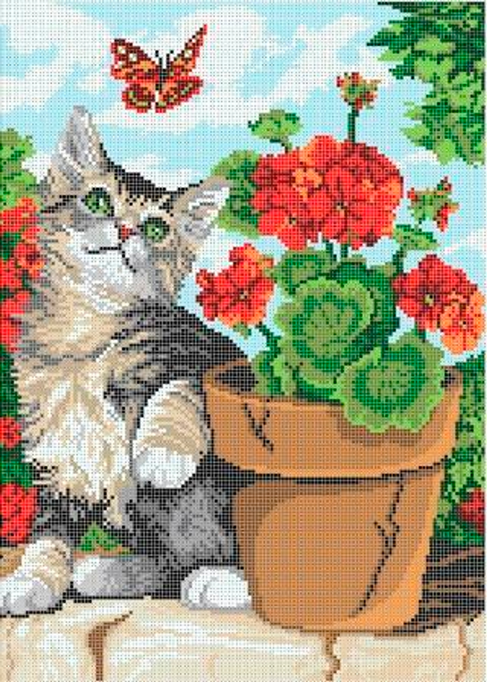 Г-5152 Котик и герань