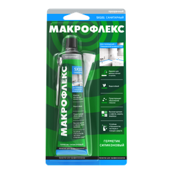 Герметик Макрофлекс 3002436 SX101 санитарный силиконовый прозрачный 70 мл | Макрофлекс