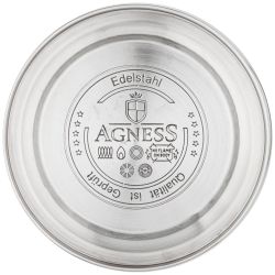 ЧАЙНИК AGNESS СО СВИСТКОМ, 3,0 Л ТЕРМОАККУМУЛИР.ДНО, СТАЛЬ 18/10, ИНДУКЦИЯ (КОР=6ШТ)