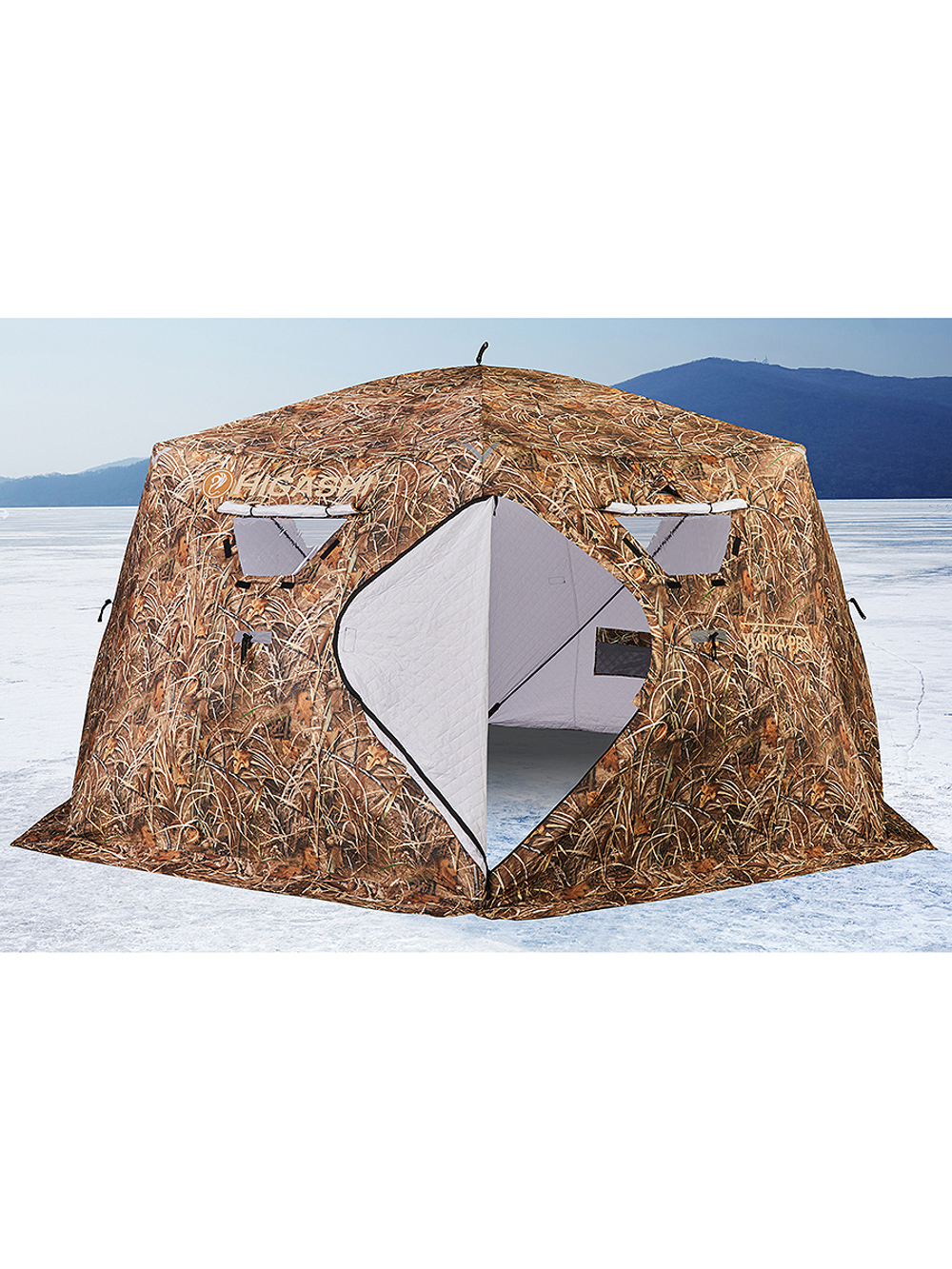 Палатка для зимней рыбалки HIGASHI Camo Yurta Pro DC