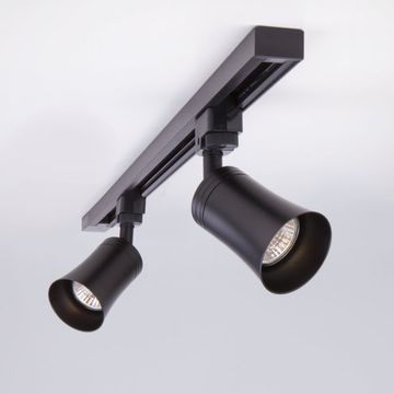 Трековый светильник для однофазного шинопровода Vetro GU10 чёрный MRL 1001 Elektrostandard