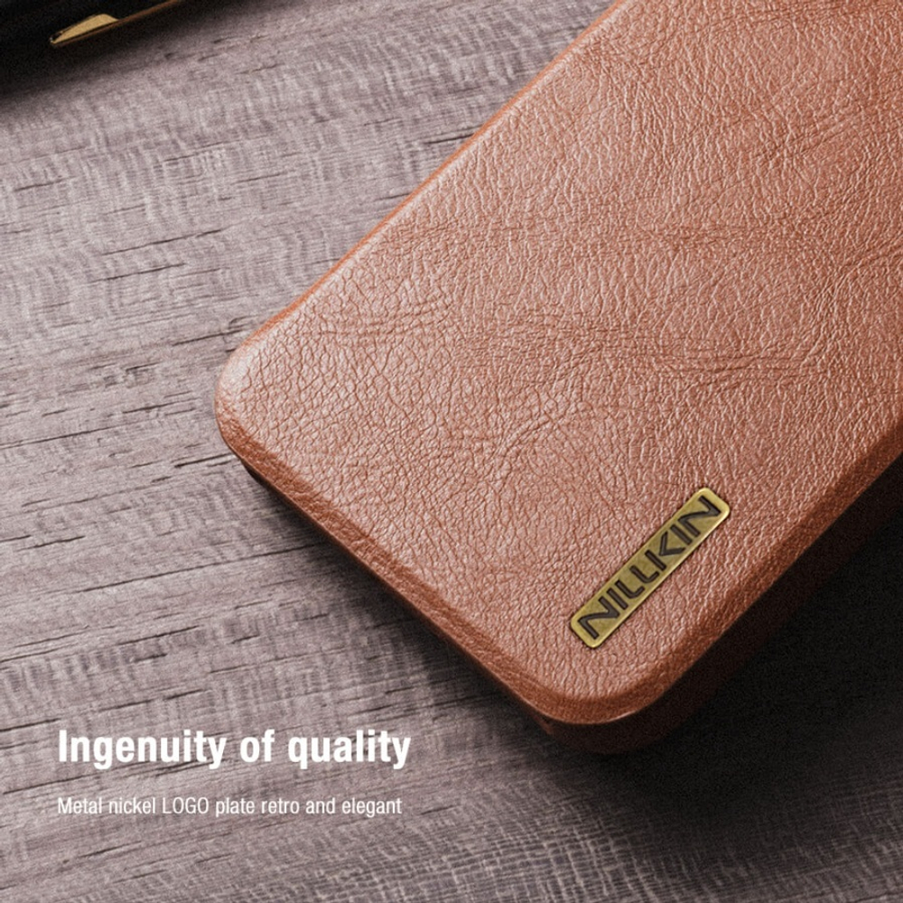 Кожаный чехол-книжка Nillkin Leather Qin Pro для Samsung Galaxy S25+