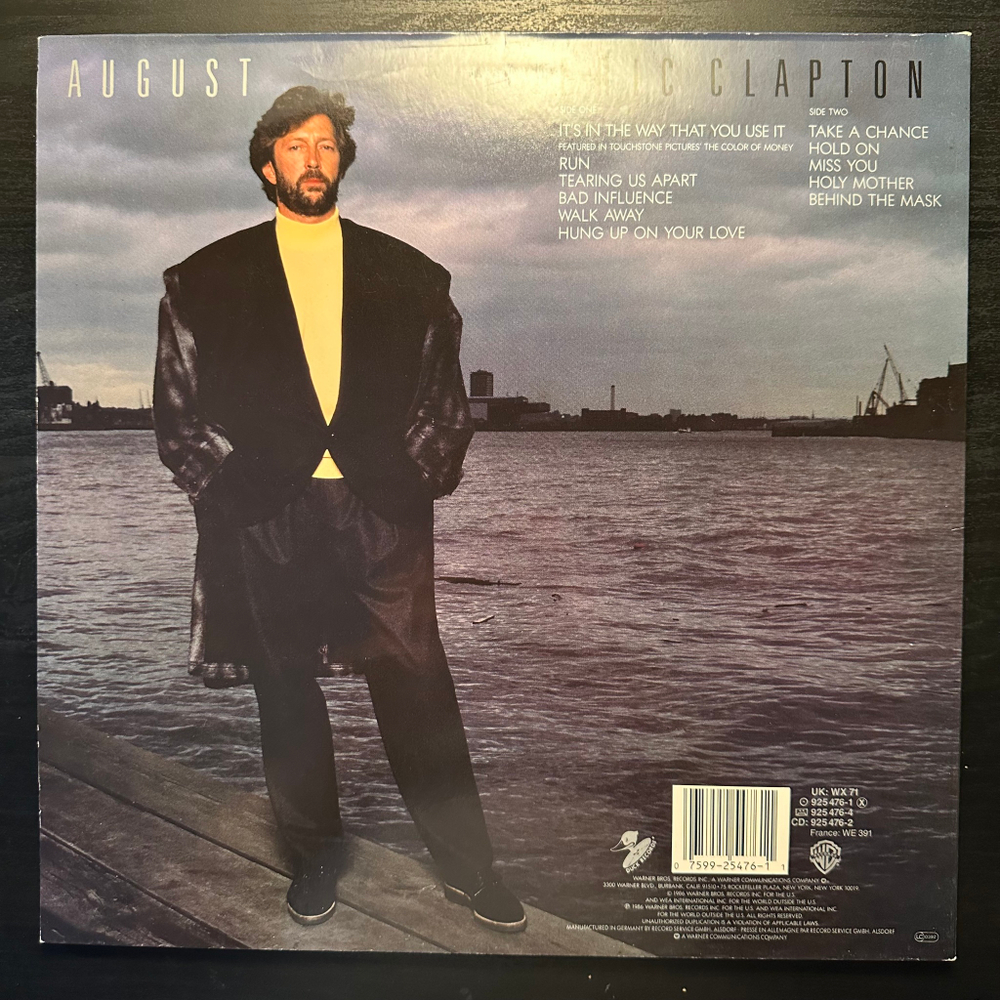 Eric Clapton - August (Германия 1986г.)