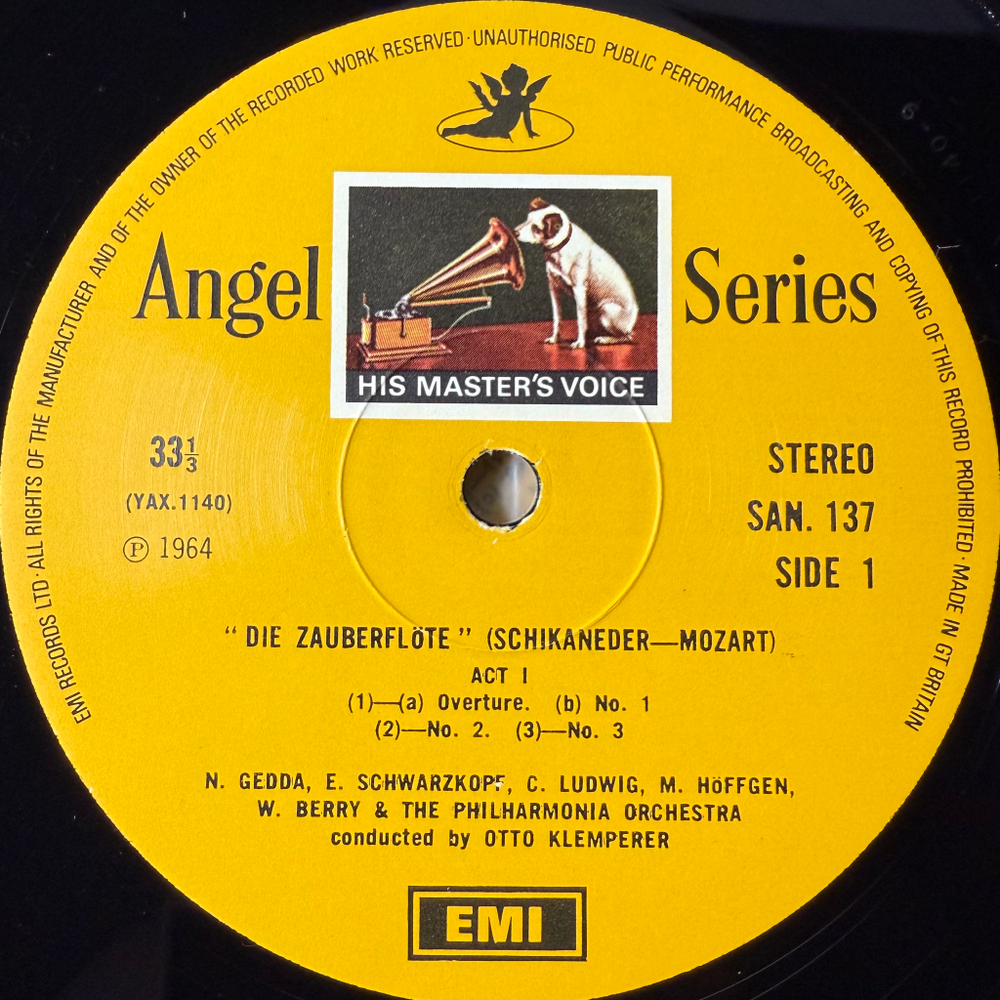 Моцарт - Волшебная флейта 3LP (Англия 1964г.)