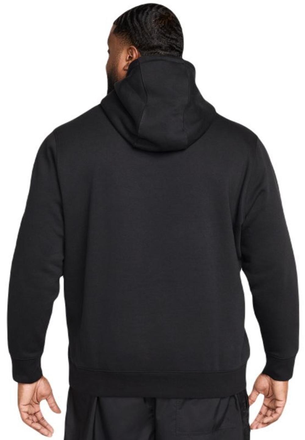 Куртка теннисная Nike Club Fleece Pullover - black/black/white