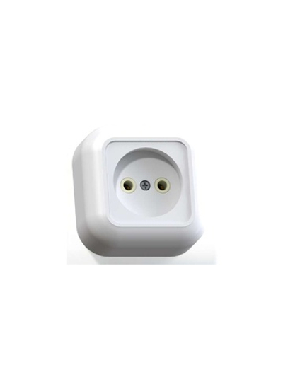 Розетка 1-м ОП Валентина РА10-266 10А IP20 бел. Кунцево 7638