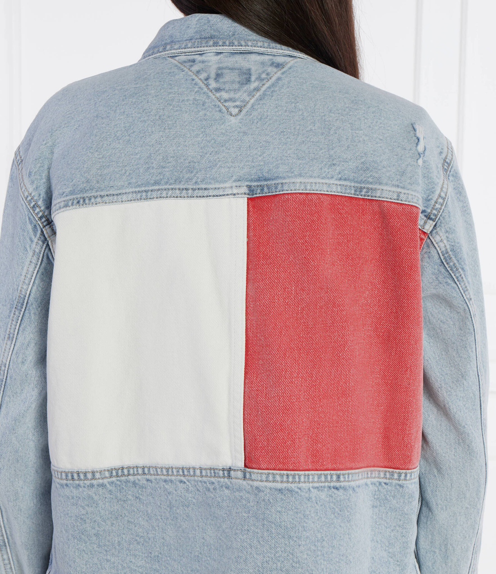 Джинсовая куртка BH6015 Tommy Jeans - голубой(DW0DW18331)