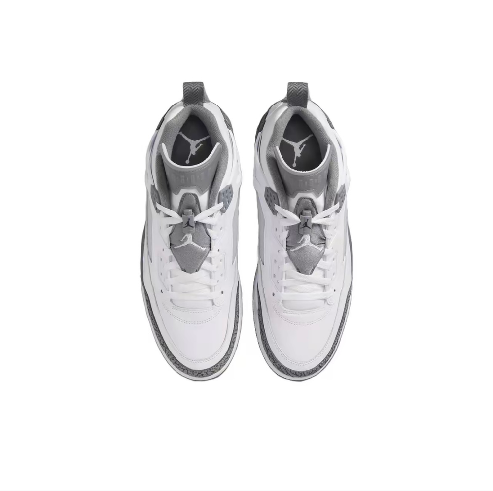 alt="Кроссовки Jordan Spizike Low арт. FQ1759-102 бело-серая расцветка вид спереди"