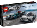 Конструктор LEGO Speed Champions 76909 Mercedes-AMG F1 W12 E Performance и Mercedes-AMG Project One