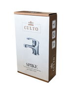 Смеситель для ванны с длинным изливом и душевым набором латунь CULTO SPIKE BL01SPK