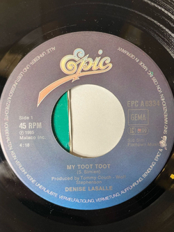 Винтажная виниловая пластинка LP Denise Lasalle My Toot Toot (Germany 1985) 7 дюймов