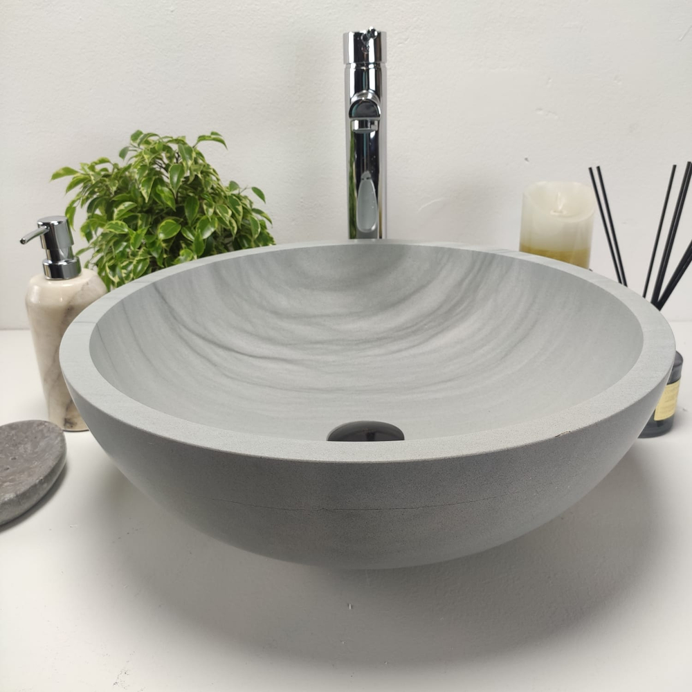 Раковина из андезита Bowl Blue Kecil BА-70957 45x45x15