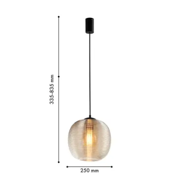 Подвес 1*E27 4260-1P хром/черный Riff Favourite