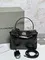 BALENCIAGA RODEO HANDBAG с крокодиловым тиснением, черная