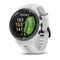 Умные часы Garmin Approach S70 (42 мм) с черным керамическим безелем и белым ремешком