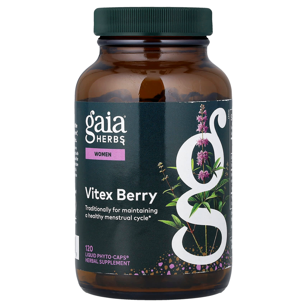 Gaia Herbs, Women, ягоды витекса, 120 Liquid Phyto-Caps® (500 мг в 1 капсуле)