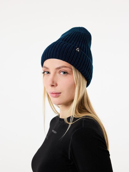 Шапка Apscale Lodge Dark Blue на флисе