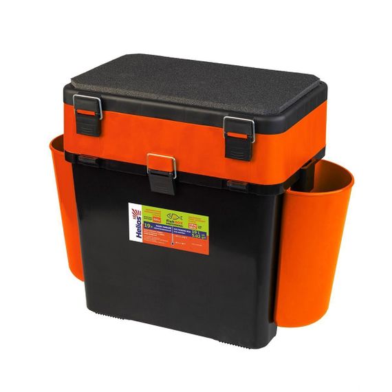 Ящик зимний Helios "FishBox" (19л) оранжевый