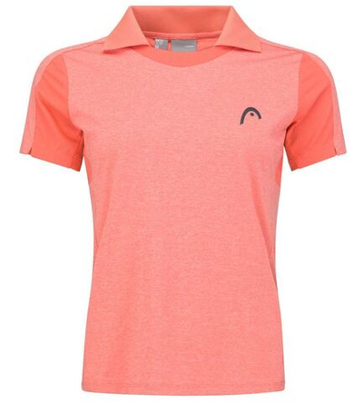 Женское поло Head Padel Tech Polo Shirt - coral