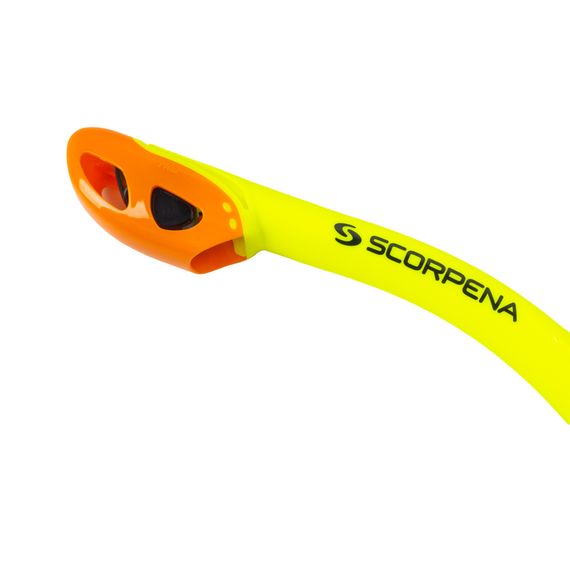 Трубка Scorpena K4 c двумя клапанами желтая