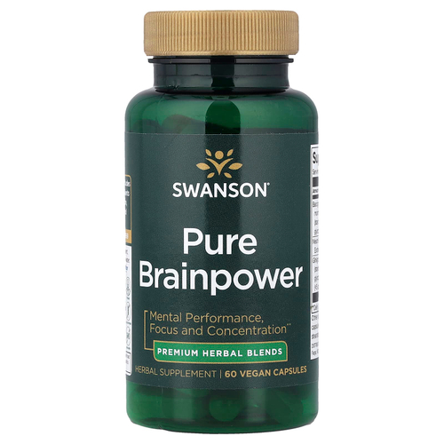 Swanson Vitamins, Pure Brainpower, 60 веганских капсул