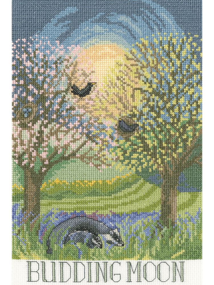 Набор для вышивания нитками Bothy Threads Budding Moon Набор для вышивания нитками Bothy Threads Budding Moon