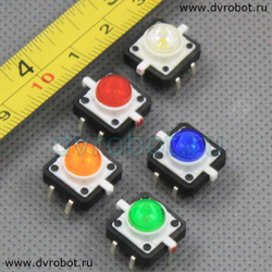 LED Кнопка - Желтый